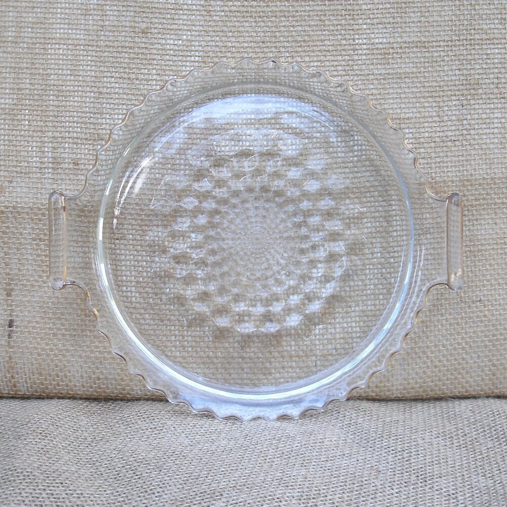 Vintage Jeannette Cubist Pattern Depression Serving Plate
